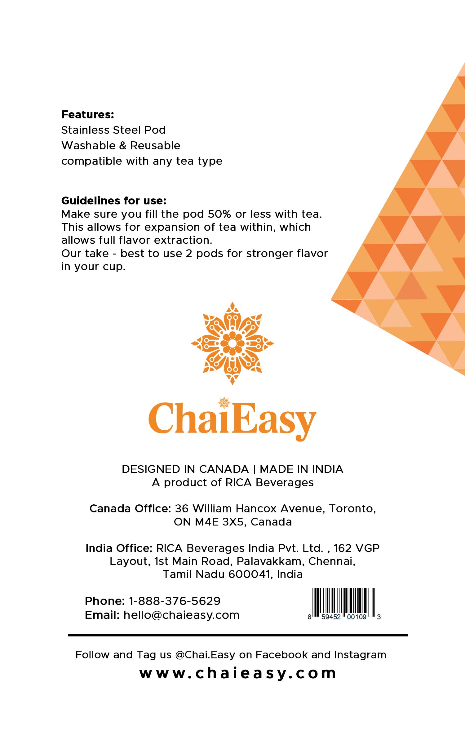 ChaiEasy Reusable POD
